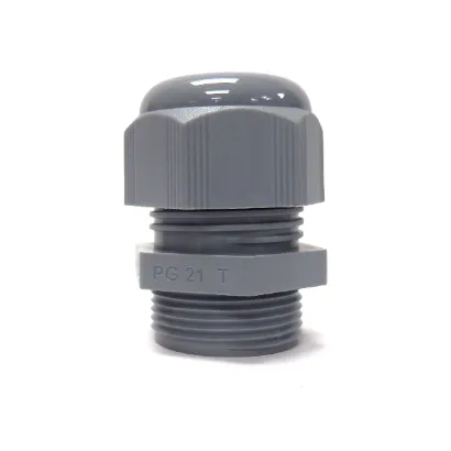 25 Pack of SAB North America PPG-21 13mm - 18.0mm Gray Plastic Cable Gland