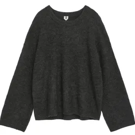 Arket Alpaca Blend sweater, dark gray