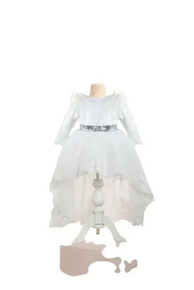 Jaelyn White Baby Dress