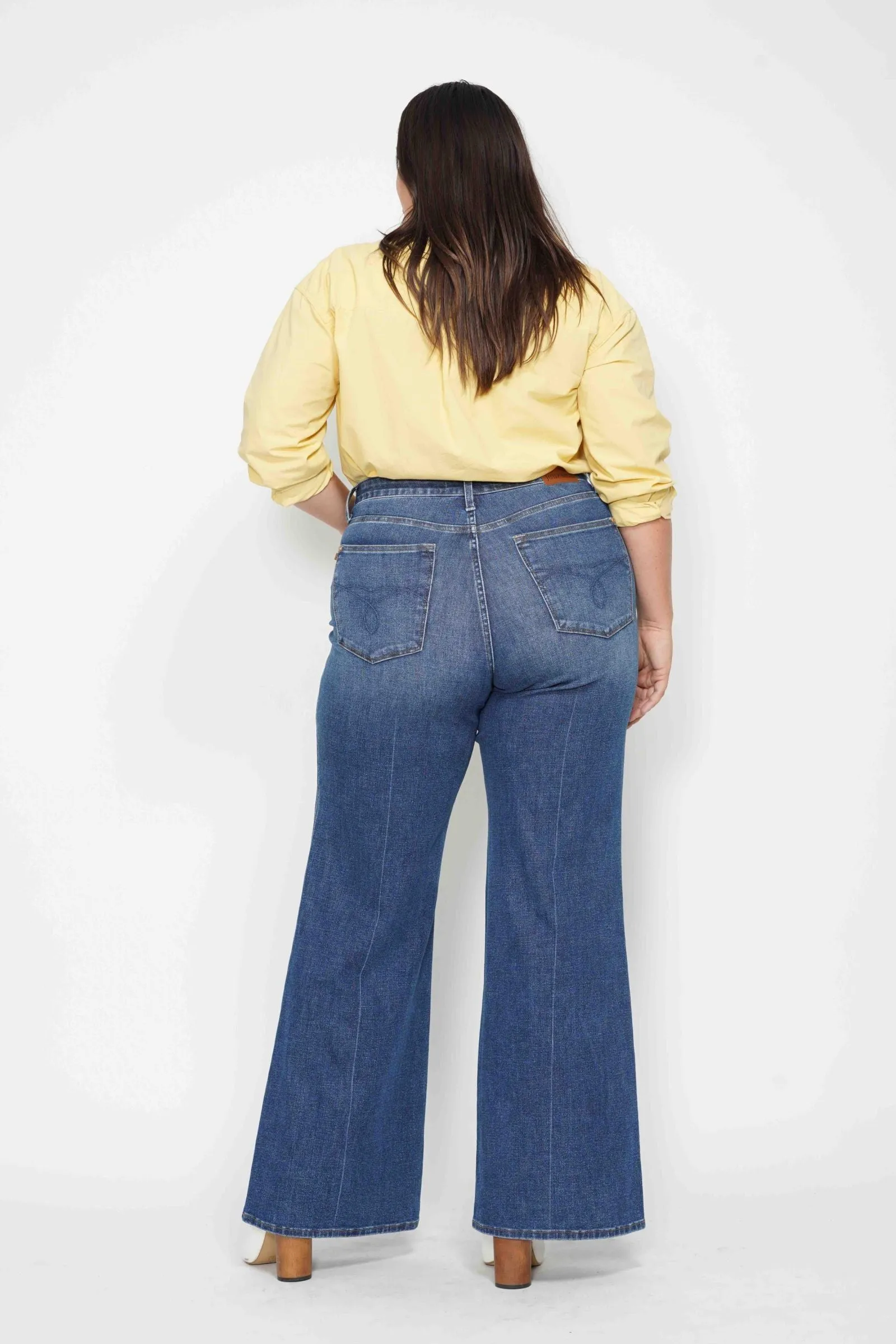 Judy Blue High Waist Tummy Control Retro Wide Leg Denim 88847