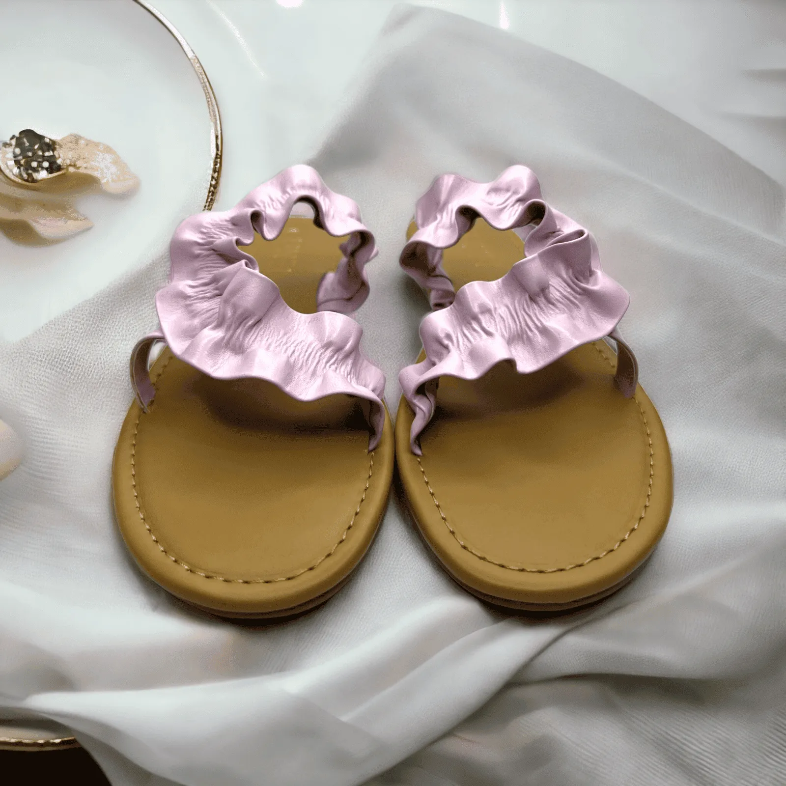 Light Pink Swirl Flats