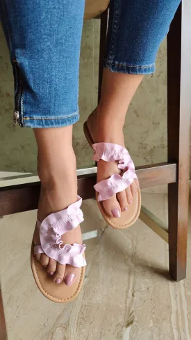 Light Pink Swirl Flats