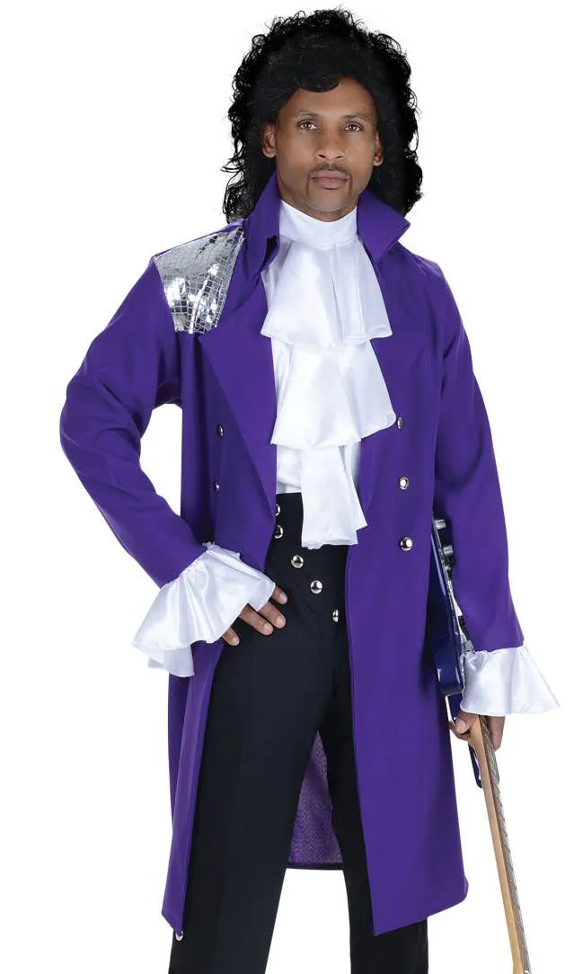 Pop Star Prince Plus Size Mens Fancy Dress Costume