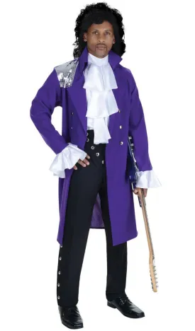 Pop Star Prince Plus Size Mens Fancy Dress Costume