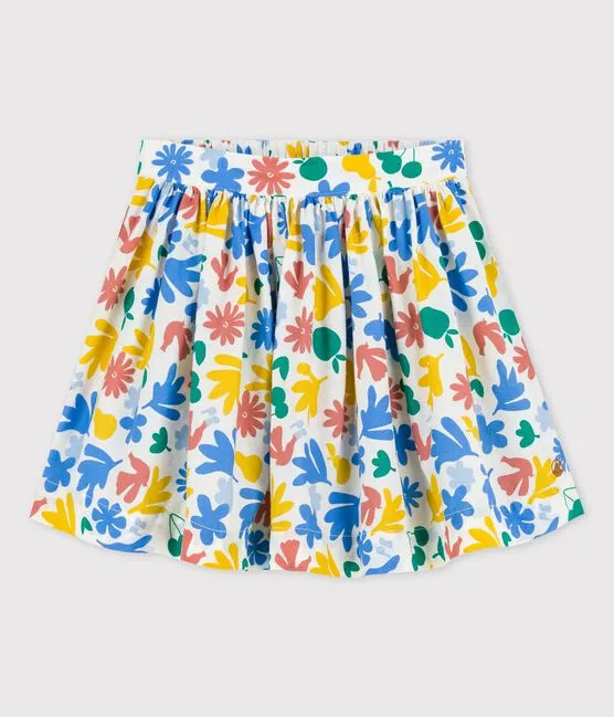 Printed Poplin Skirt