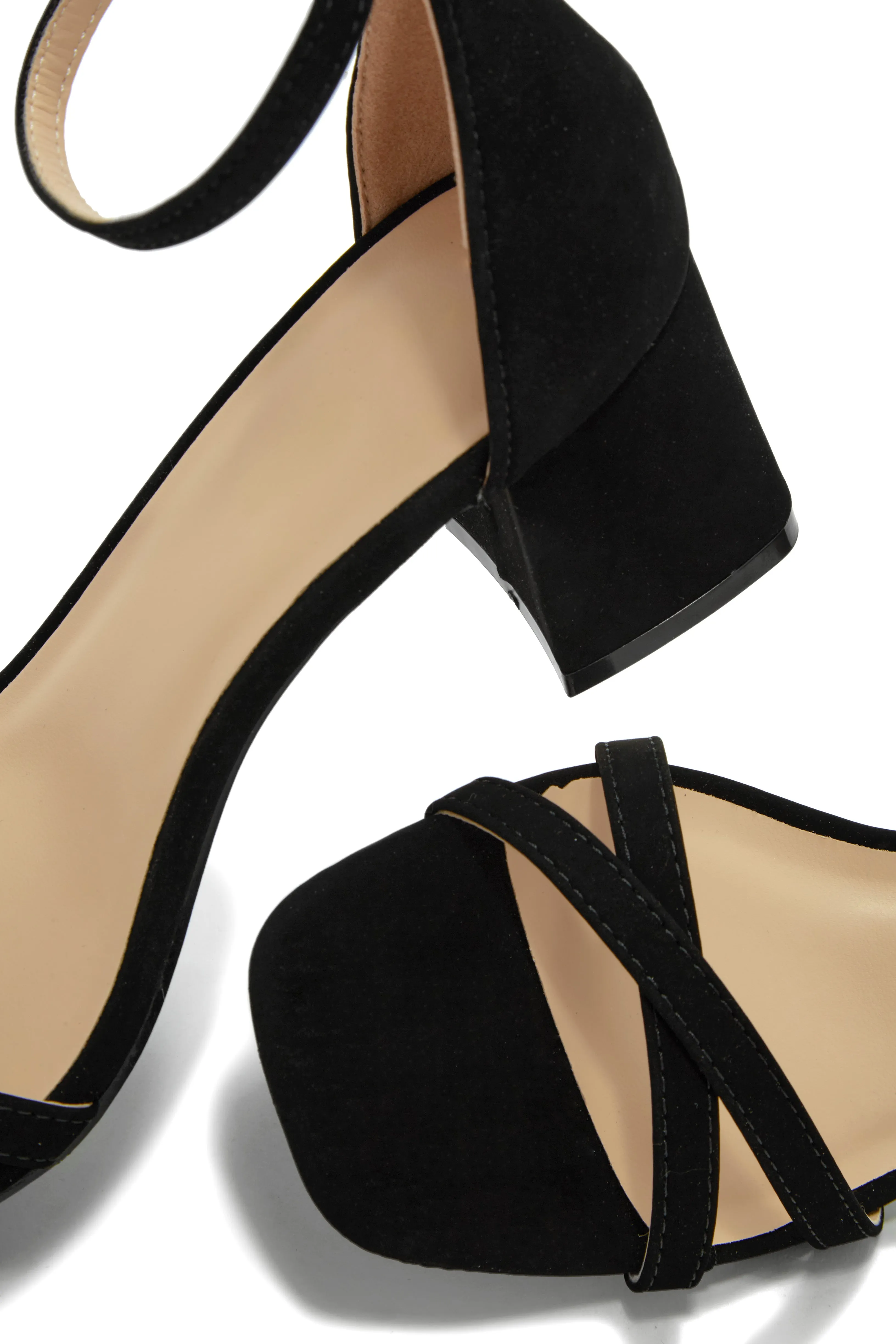 Rae Block Mid Heels - Black