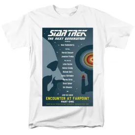 Star Trek Tng Season 1 Episode 1 Mens T Shirt White