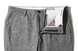 Sutton - Gray American Donegal Wool Trousers