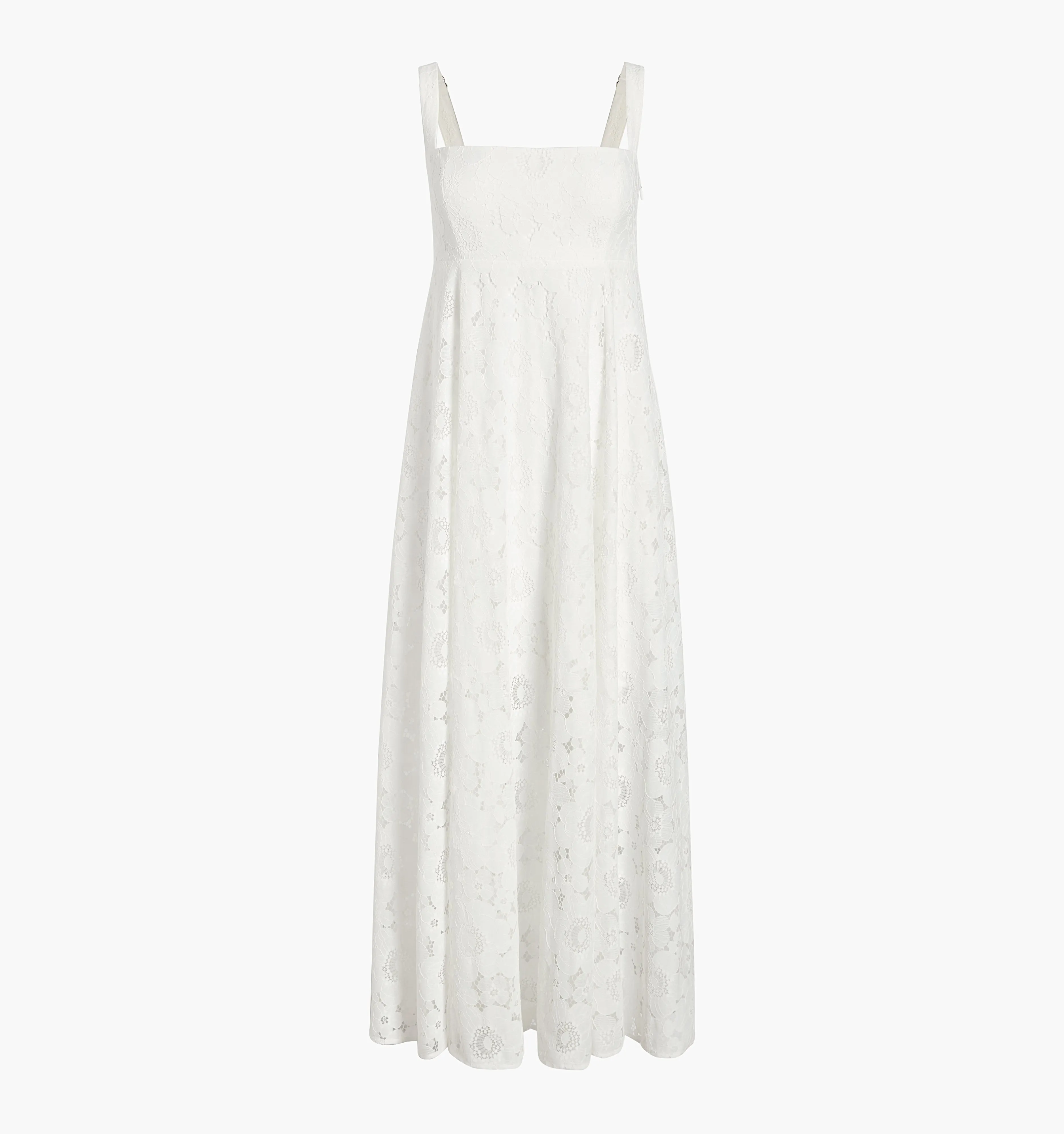 The Lace Rowena Dress - White Floral Lace